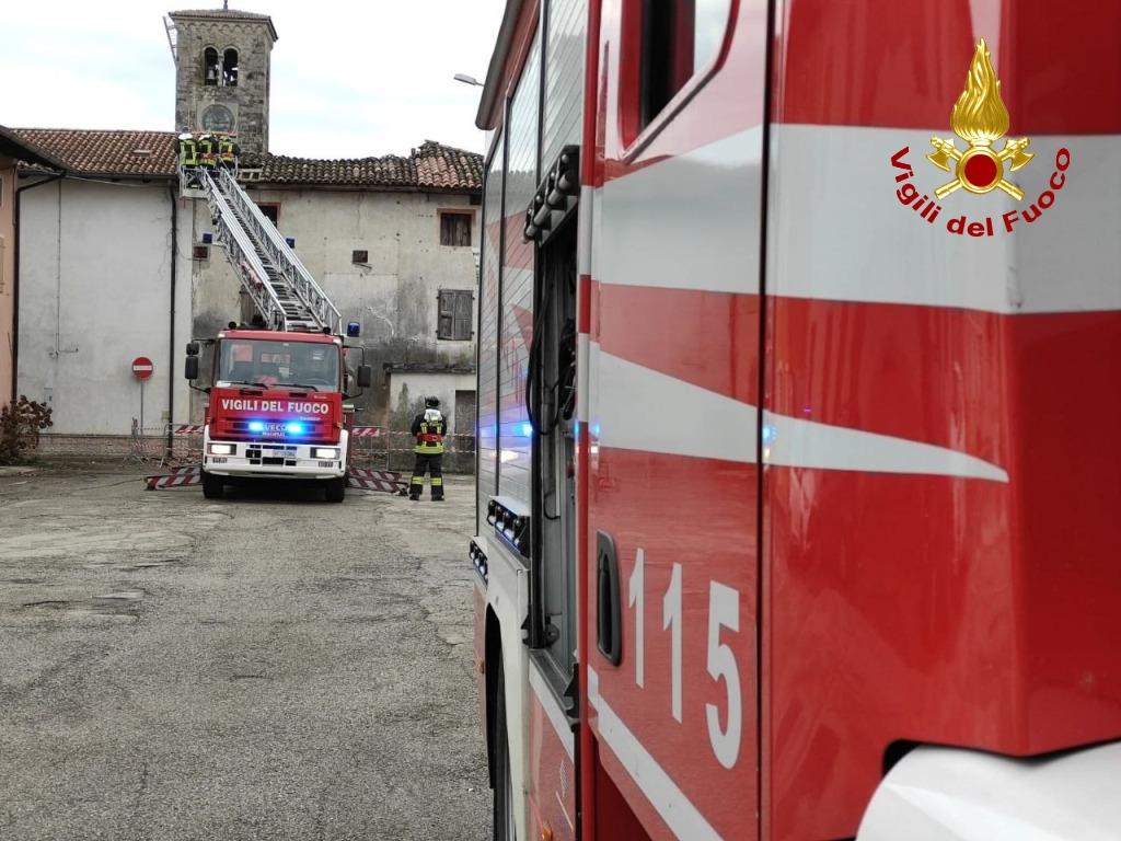 Immagine per Canna fumaria in fiamme, incendio in una casa di Cormons